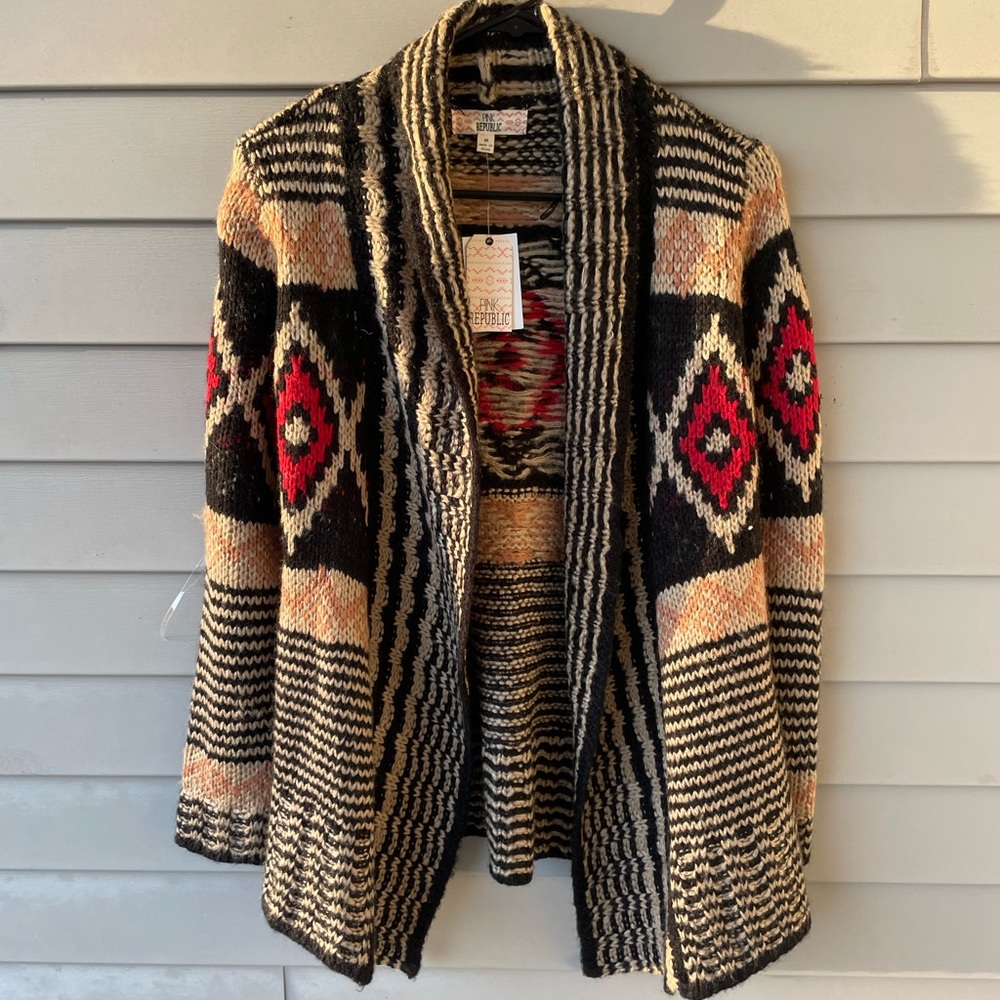 Pink Republic  NWT  Southwestern Style Cardigan